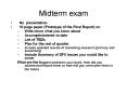 Midterm exam PowerPoint PPT Presentation