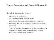 Process Description and Control (Chapter 3)