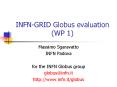 INFN-GRID Globus evaluation (WP 1) PowerPoint PPT Presentation