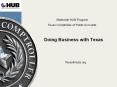 Doing Business with Texas PowerPoint PPT Presentation