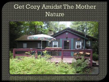 Get Cozy Amidst The Mother Nature