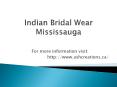 Indian bridal wear mississauga PowerPoint PPT Presentation