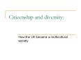 Citizenship and diversity: PowerPoint PPT Presentation