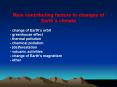 Main contributing factors to changes of Earth PowerPoint PPT Presentation