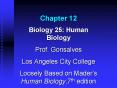 Biology 25: Human Biology PowerPoint PPT Presentation