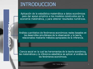 Concepto econometria