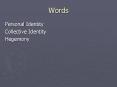 Words PowerPoint PPT Presentation