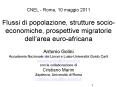 CNEL - Roma, 10 maggio 2011 Flussi di popolazione, strutture socio-economiche, prospettive migratorie dell PowerPoint PPT Presentation
