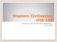 Western Civilization HIS 102 PowerPoint PPT Presentation