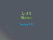 Unit 3 Biomes