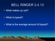 BELL RINGER 2.4.13