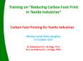 Carbon Foot Printing for Textile Industries PowerPoint PPT Presentation
