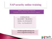 sap security online training tutorial
