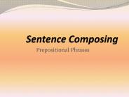 Sentence Composing