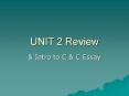 UNIT 2 Review PowerPoint PPT Presentation