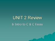 UNIT 2 Review