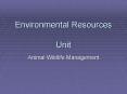 Environmental Resources  Unit PowerPoint PPT Presentation