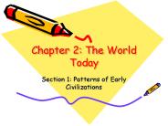 Chapter 2: The World Today