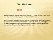 Test Machine