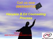 Haryana B.Ed Counseling Process