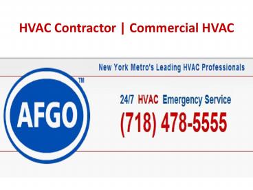 Commercial HVAC - www.afgo.com