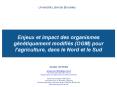 Enjeux et impact des organismes g PowerPoint PPT Presentation