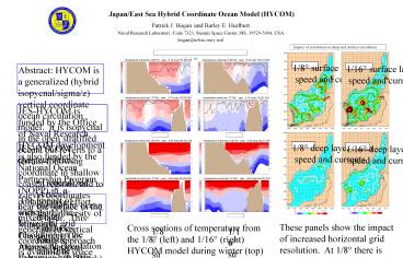 Japan/East Sea Hybrid Coordinate Ocean Model (HYCOM)
