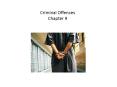 Criminal Offences Chapter 9 PowerPoint PPT Presentation