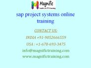 sap project systems online training