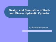 Design and Simulation of Rack and Pinion Hydraulic Cylinder