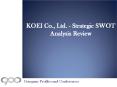 KOEI Co., Ltd. - Strategic SWOT Analysis Review PowerPoint PPT Presentation