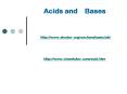 Acids and  Bases  http://www.shodor.org/unchem/basic/ab/   http://www.chemtutor.com/acid.htm PowerPoint PPT Presentation