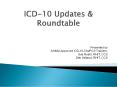 ICD-10 Updates PowerPoint PPT Presentation