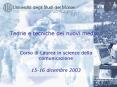 Teorie e tecniche dei nuovi media PowerPoint PPT Presentation
