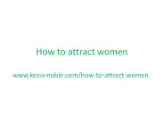 How to attract women