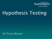 Hypothesis Testing