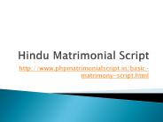 Hindu Matrimonial Script, Muslim Matrimonial Script, Christian Matrimonial Script