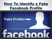 5 Ways to Identify a Fake Facebook Profile : GeeksByte