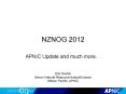 NZNOG 2012 PowerPoint PPT Presentation