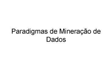 Paradigmas de Minera