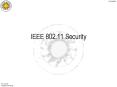 IEEE 802.11 Security PowerPoint PPT Presentation