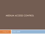 Medium access control