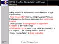 WP6.2.1 : Affine Manipulation and Image Mapping PowerPoint PPT Presentation