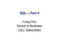 SQL  PowerPoint PPT Presentation