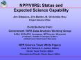 NPP/VIIRS: Status and Expected Science Capability PowerPoint PPT Presentation
