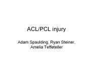 ACL/PCL injury