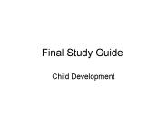 Final Study Guide