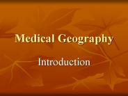 Medical Geography