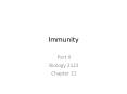 Immunity PowerPoint PPT Presentation