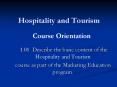 Hospitality and Tourism PowerPoint PPT Presentation